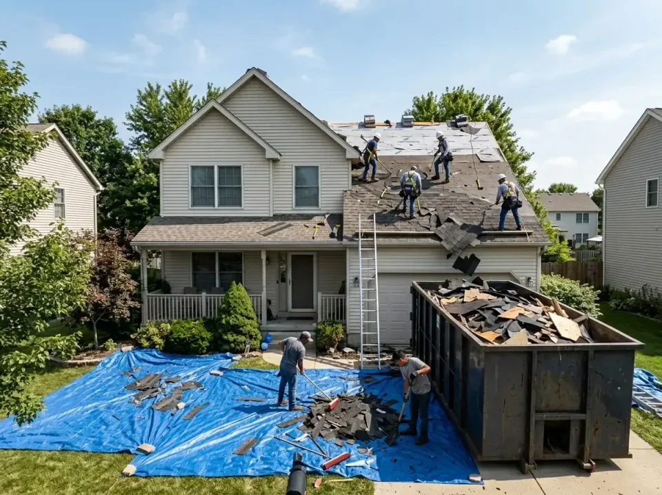 roof-replacement-debris-remova-004 — frequently asked questions, Cheapest Dumpster Rentals in Hoopeston, IL